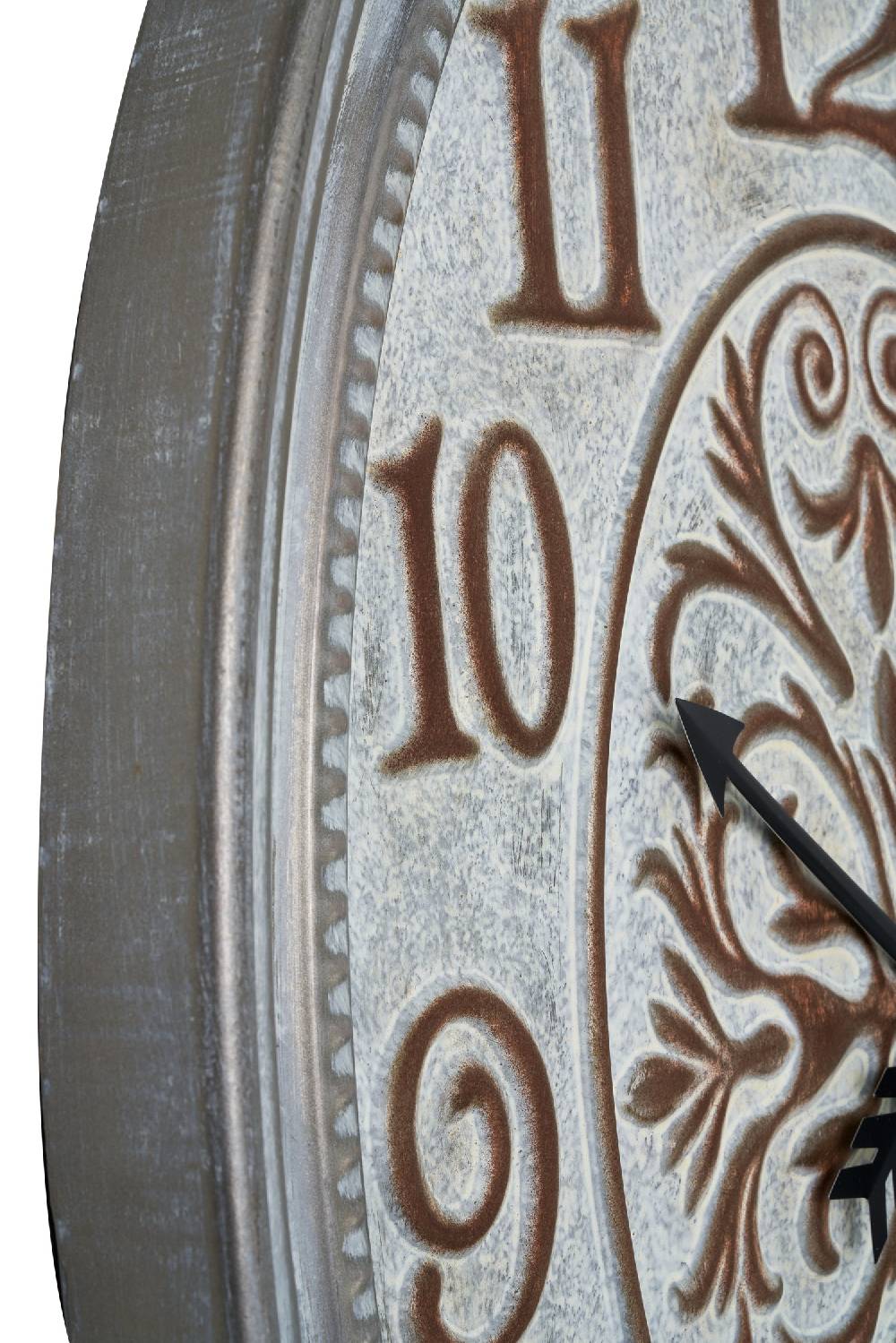 Novità Home Clock - maxi olorolgio ovale metallo finitura pietra In Saldo
