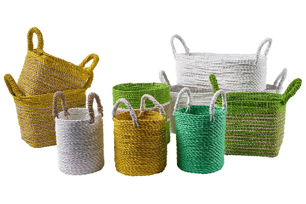 Novità Home Cestino in Seagrass Bianco Fino Al -60%