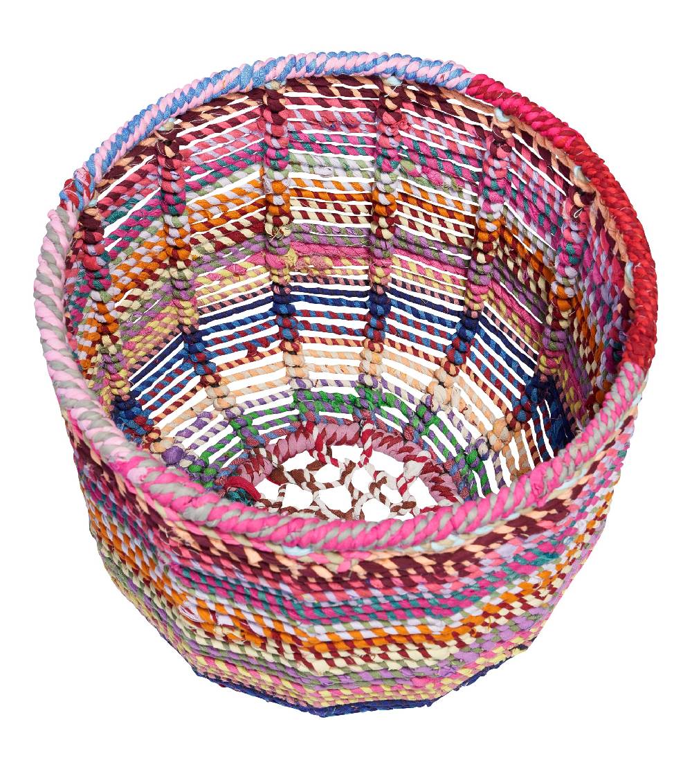 Novità Home Cesta rotonda in cotone di recupero - set 1/2 Negozio