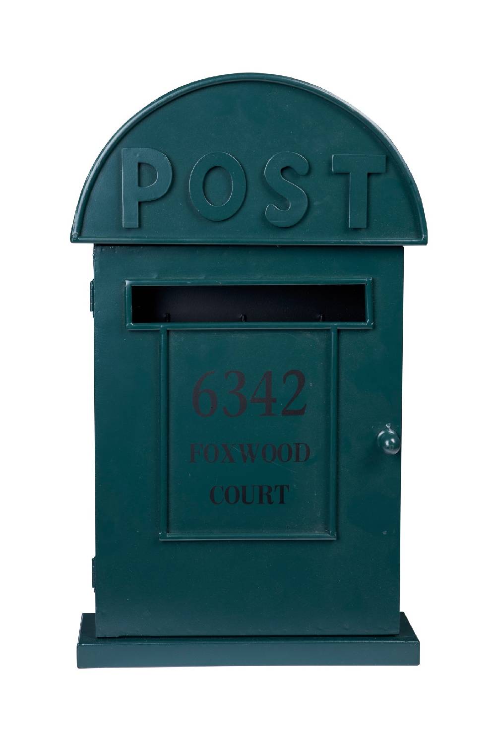 Novità Home Cassetta posta porta chiavi in metallo verde Economico