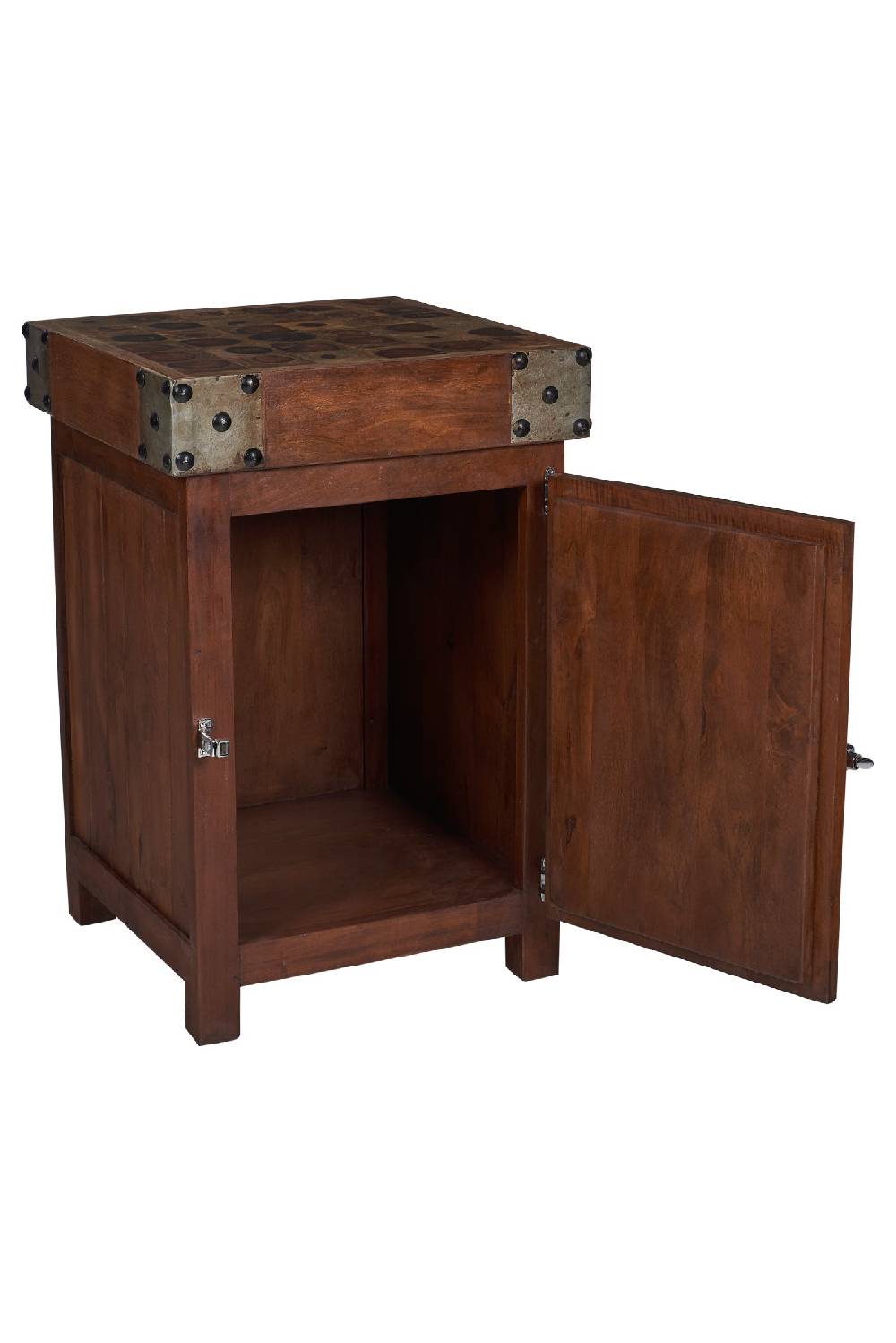 Novità Home Butcher - credenza piccola tagliere con 1 sportello in legno Offerta natalizia