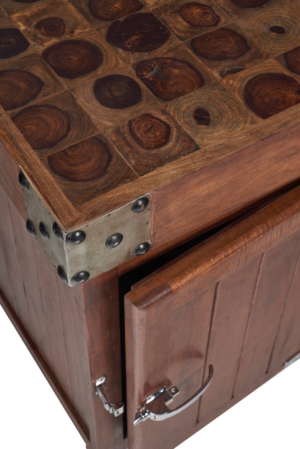 Novità Home Butcher - credenza piccola tagliere con 1 sportello in legno Offerta natalizia