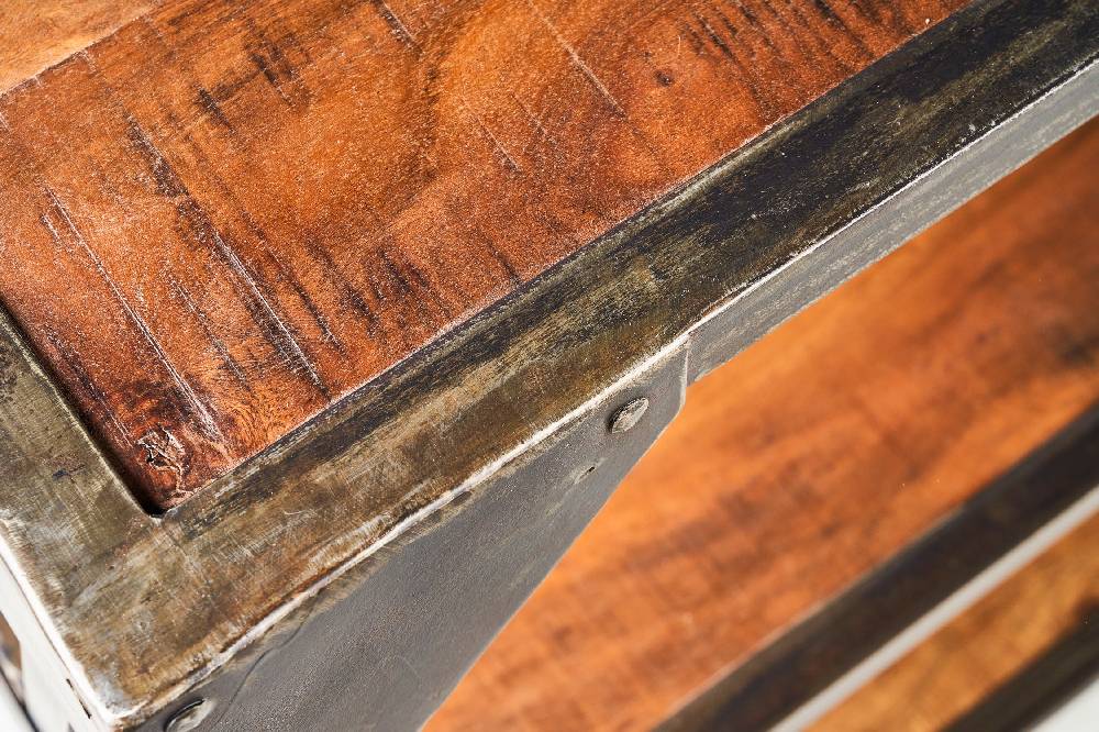 Novità Home Bristol - etagere in legno di recupero e metallo con ruote Offerta Giorno del Papà