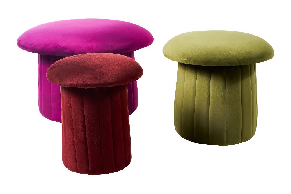 Novità Home Bois - pouf small rosso cinabro Smaltimento dello stoccaggio