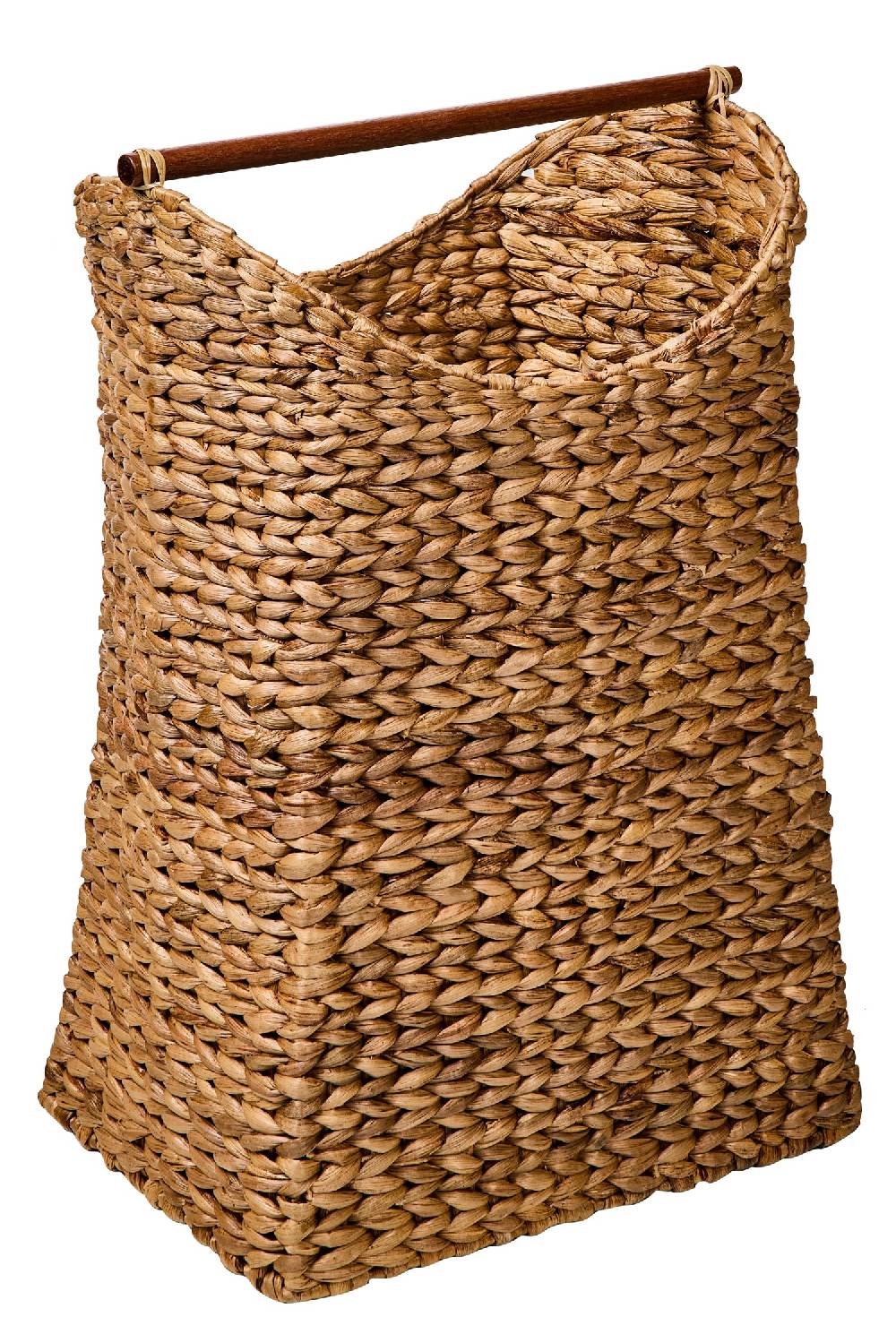 Novità Home Weaves - Cesta Laundry Con Manico In Legno Intreccio A Treccia Bestseller