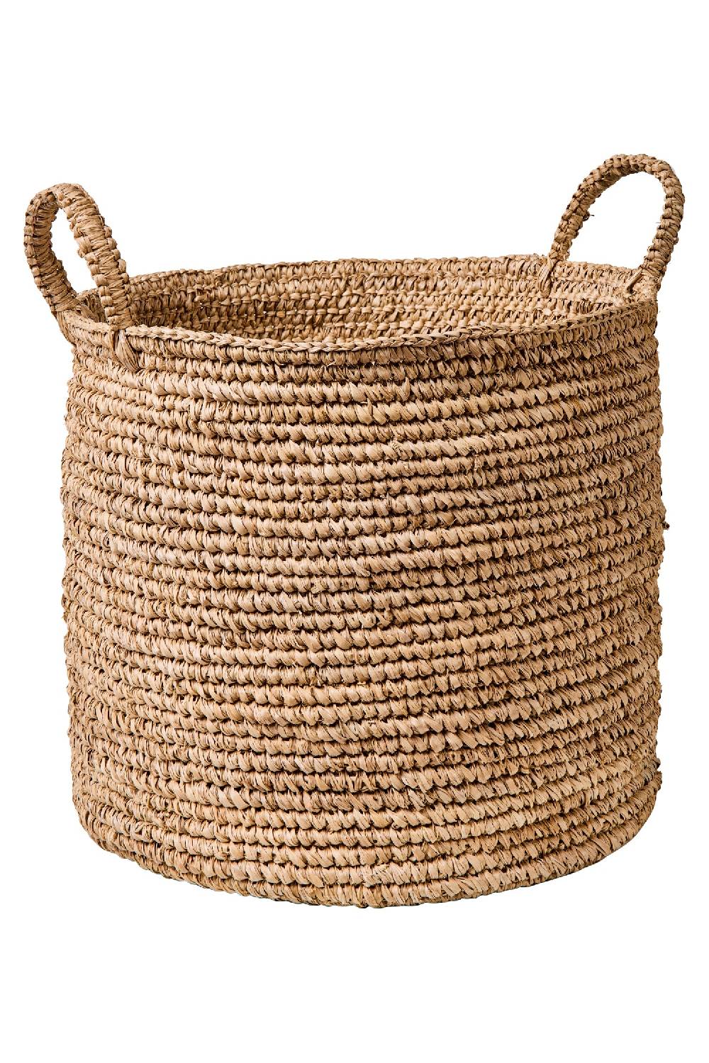 Novità Home Weaves - Cesta Con Manici Intreccio Uncinetto Offerte stagionali
