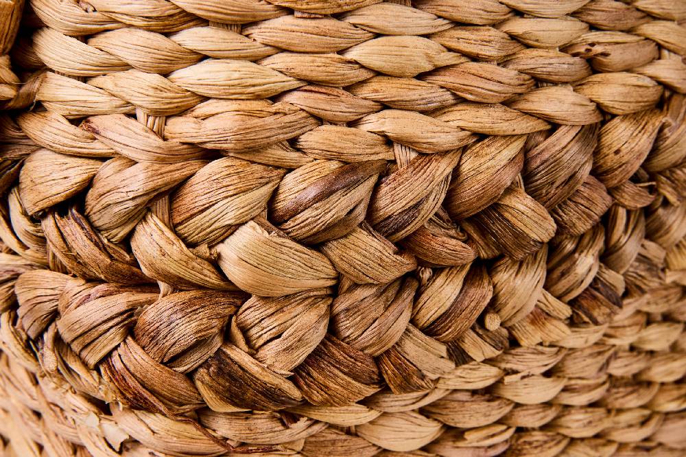 Novità Home Weaves - Cesta Con Manici Base Quadrata Bordo Treccia Liquidazione
