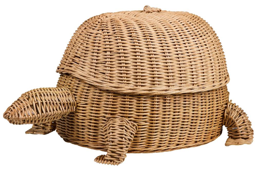 Novità Home Tressage - Tartaruga Contenitore Midollino Naturale Ultimo giorno