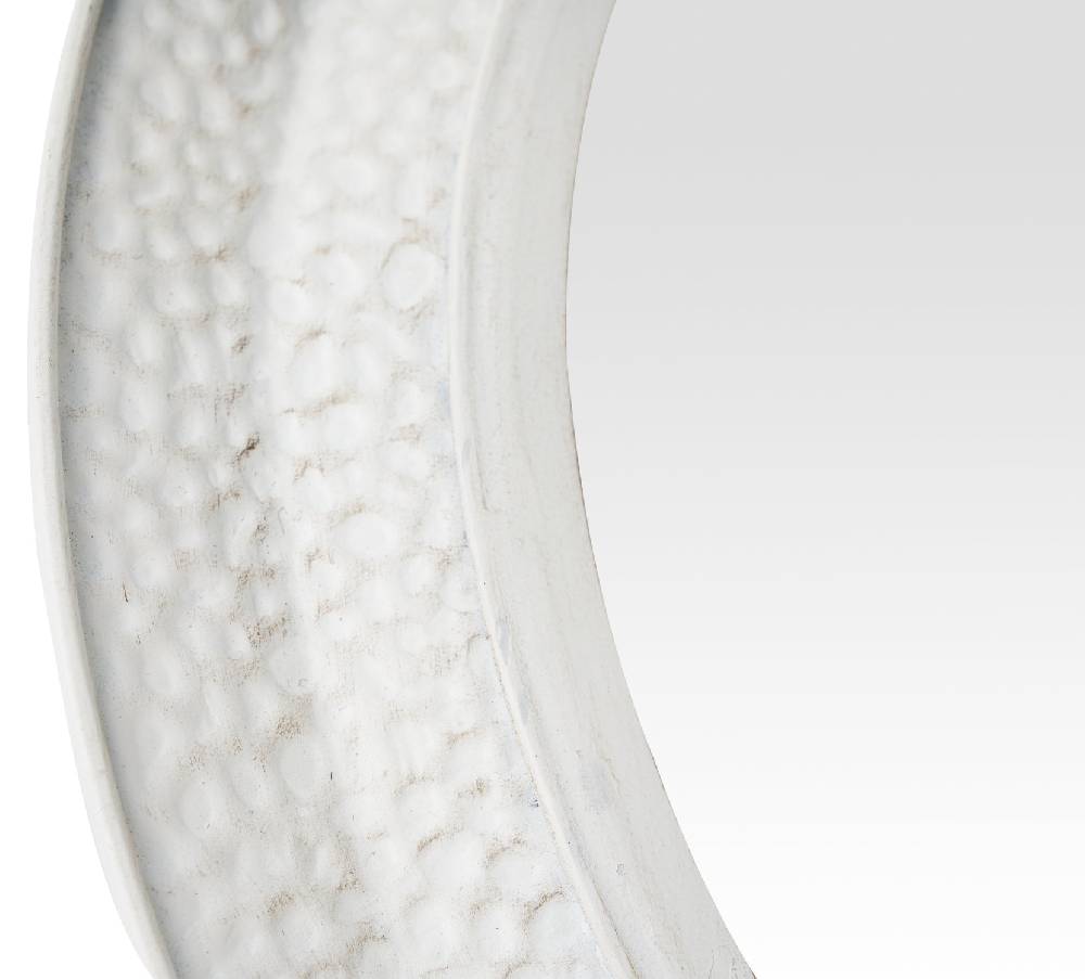 Novità Home Balera - specchio rotondo bianco martellato Novità
