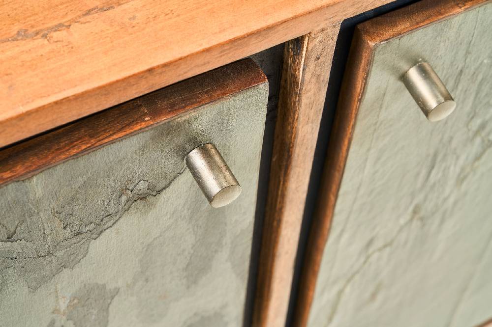 Novità Home Ardesia - credenza 3 sportelli 3 ripiani Offerte