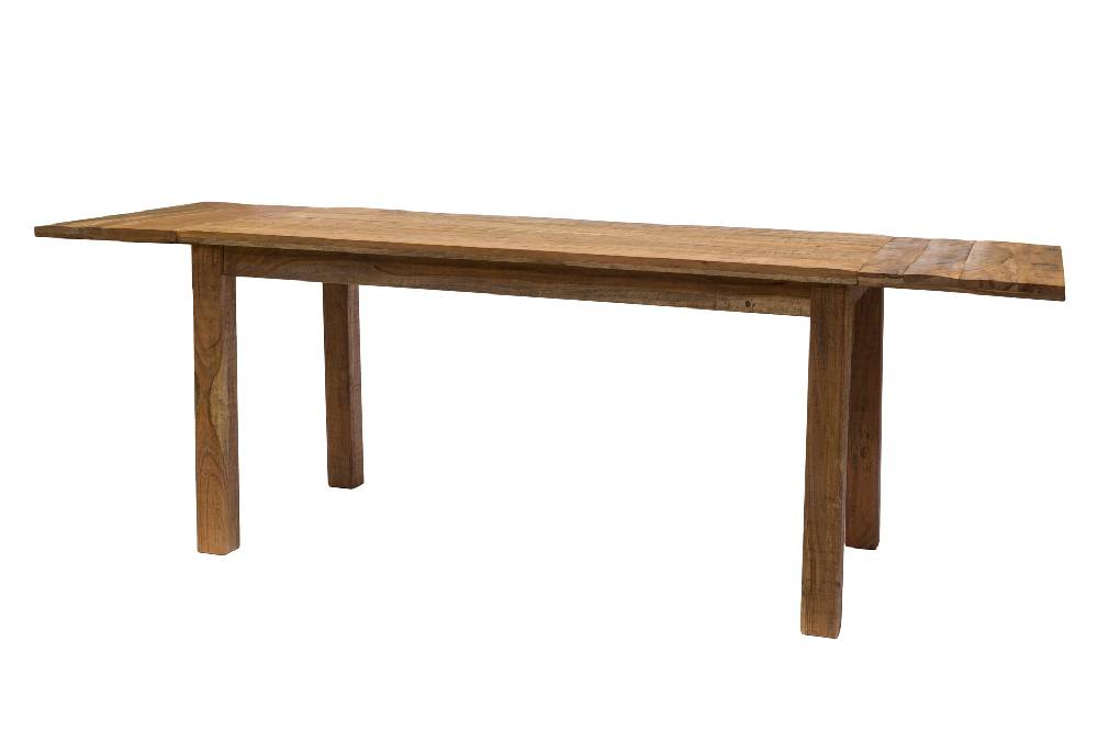 Novità Home Tavolo da Pranzo in Legno di Acacia con Prolunghe Estraibili Offerta natalizia