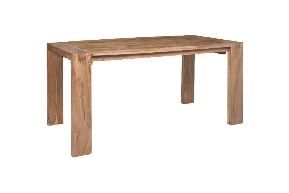 Novità Home Stone - Tavolo da Pranzo in Legno di Acacia con Prolunghe Estraibili Offerta per la Festa della Mamma
