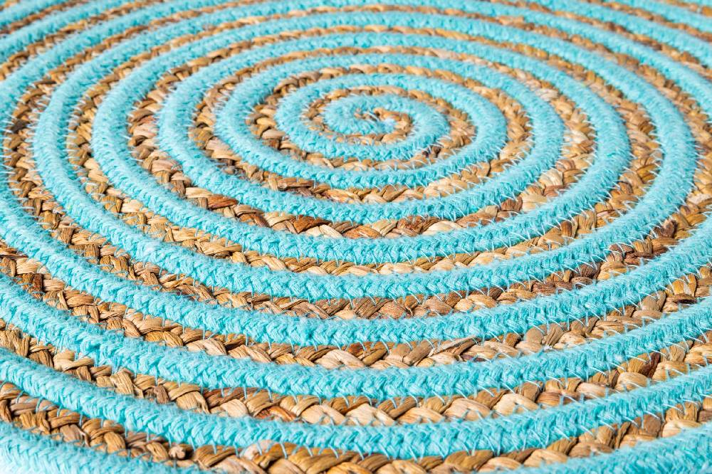 Novità Home Placemate - Circle Naturale E Turquese Set 1/4 Promozione temporanea