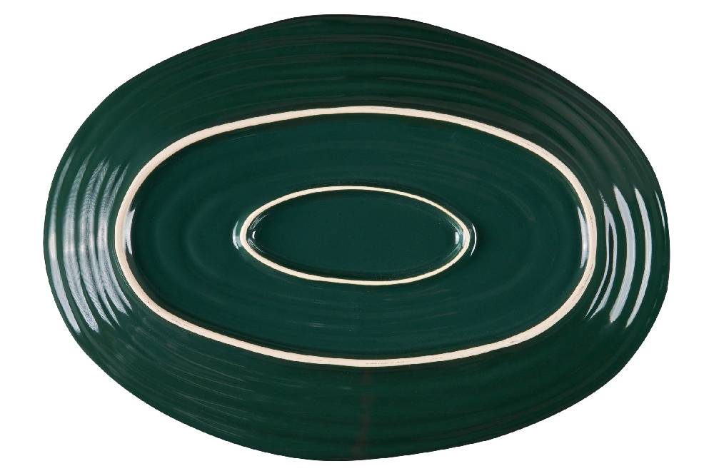 Novità Home Mediterraneo - Vassoio Grande Ovale Verde Offerta speciale della fabbrica