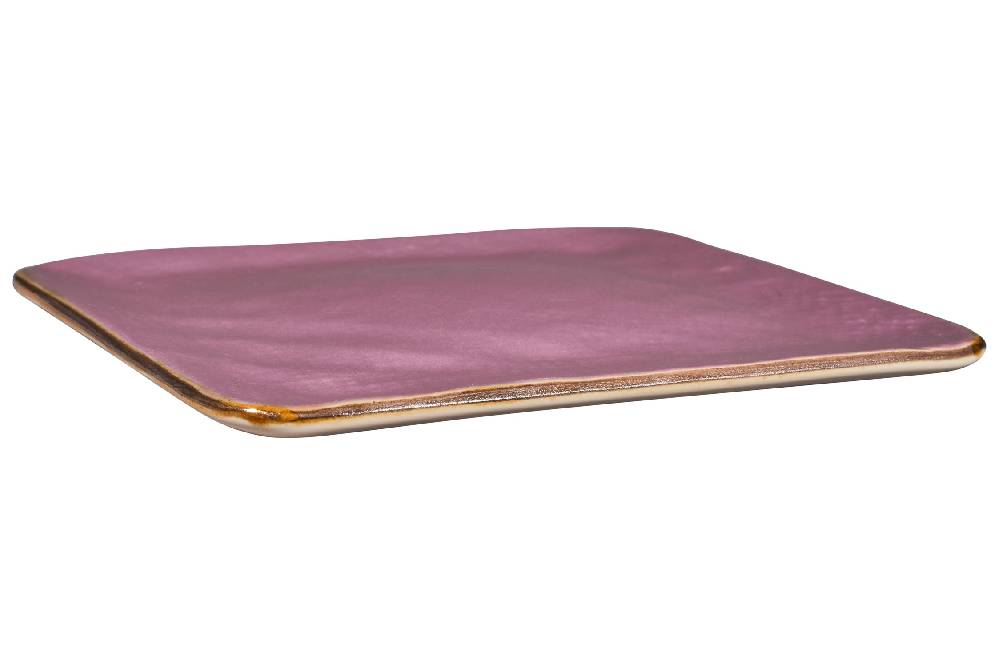 Novità Home Mediterraneo - Piattino Quadrato Pane Rosa Fino al 55% di sconto