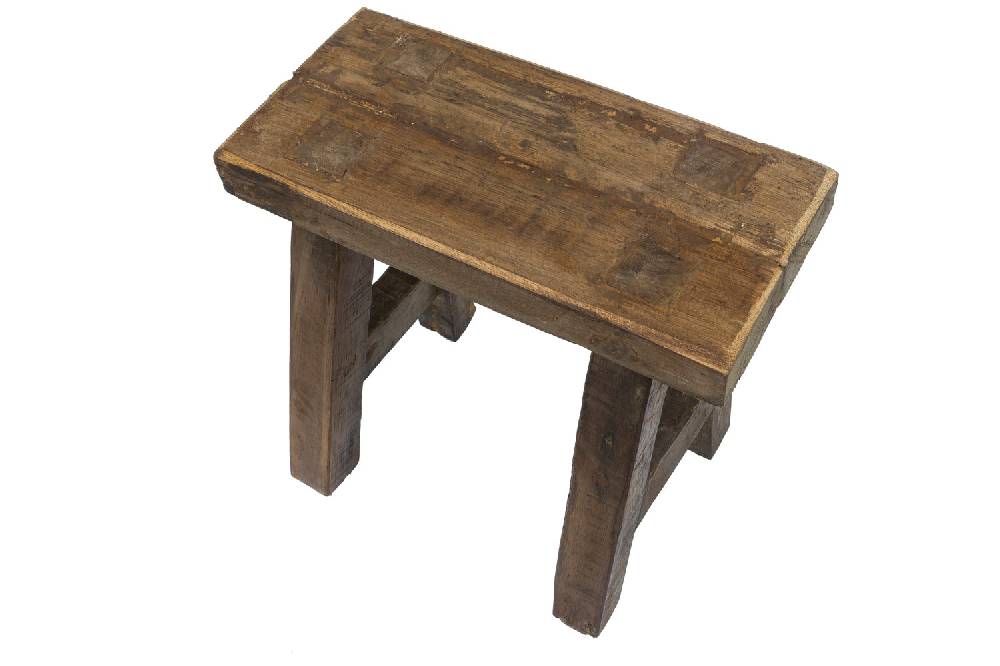 Novità Home Sgabello Legno Di Recupero Limitato a 3 giorni