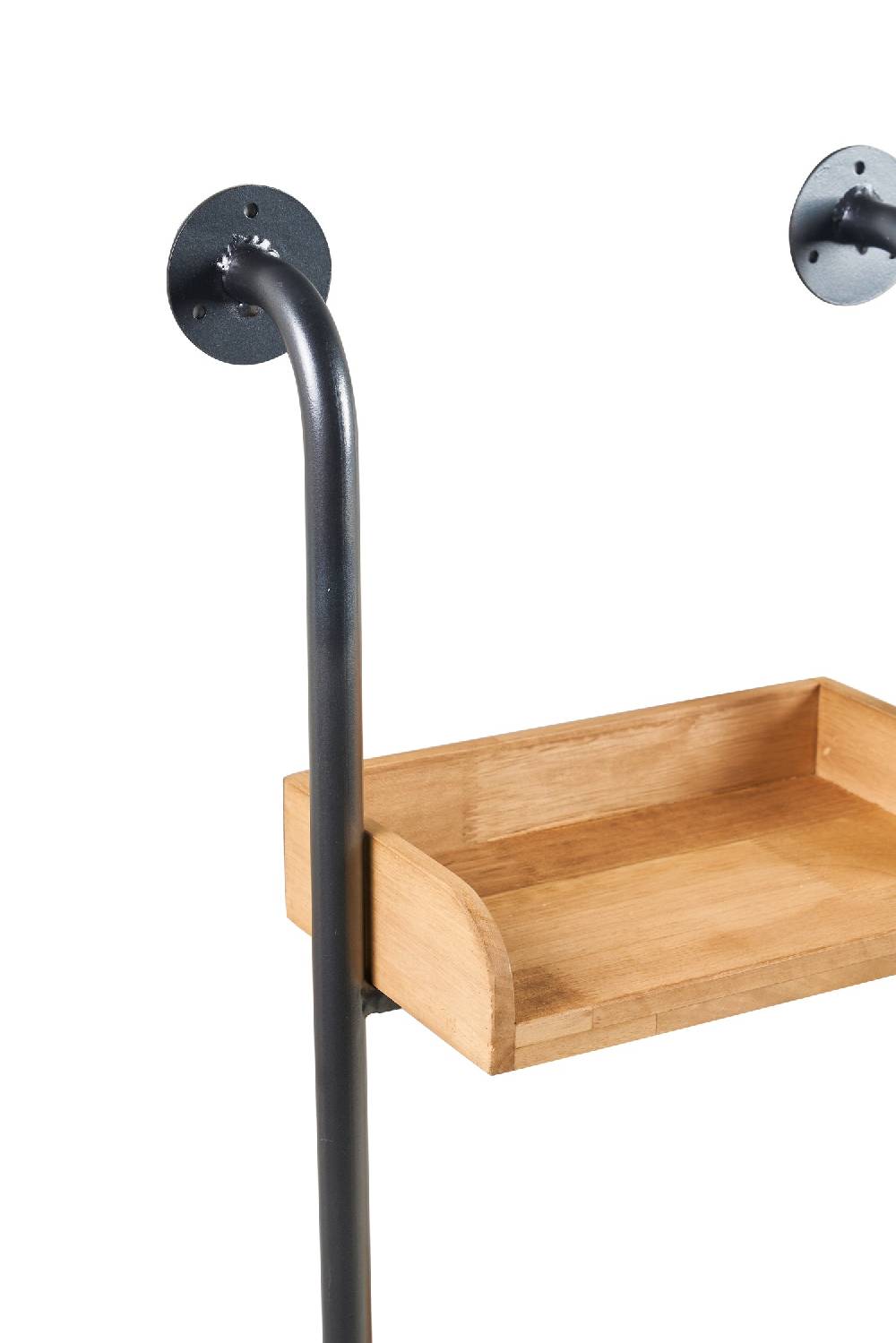 Novità Home Utility - 3 Mensole In Legno Con Supporto In Ferro Esporta salva