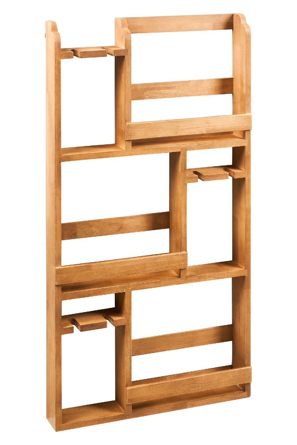 Novità Home Wine - Scaffalino in Legno Portabottiglie e Bicchieri Black Friday Prezzi