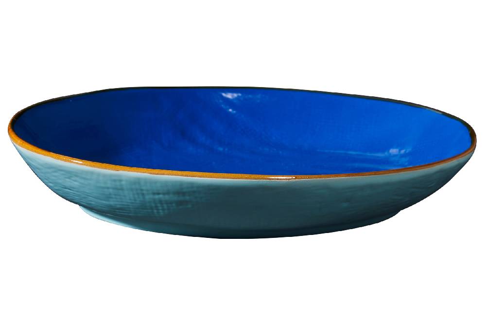 Novità Home Mediterraneo - Vassoio Ovale Bordo Alto - Colori Assortiti Italia