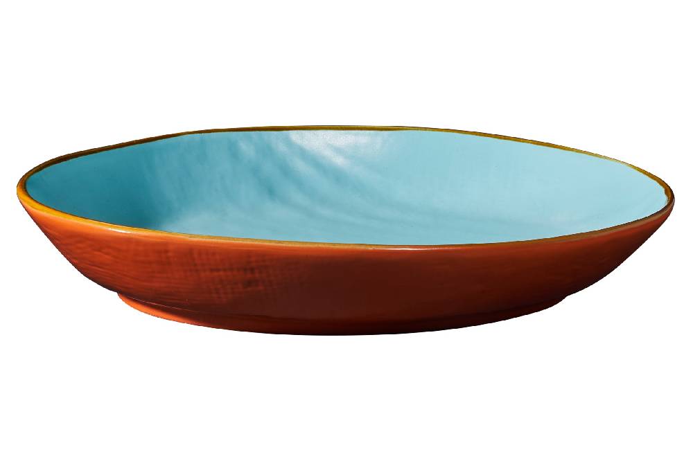 Novità Home Mediterraneo - Vassoio Ovale Bordo Alto - Colori Assortiti Italia