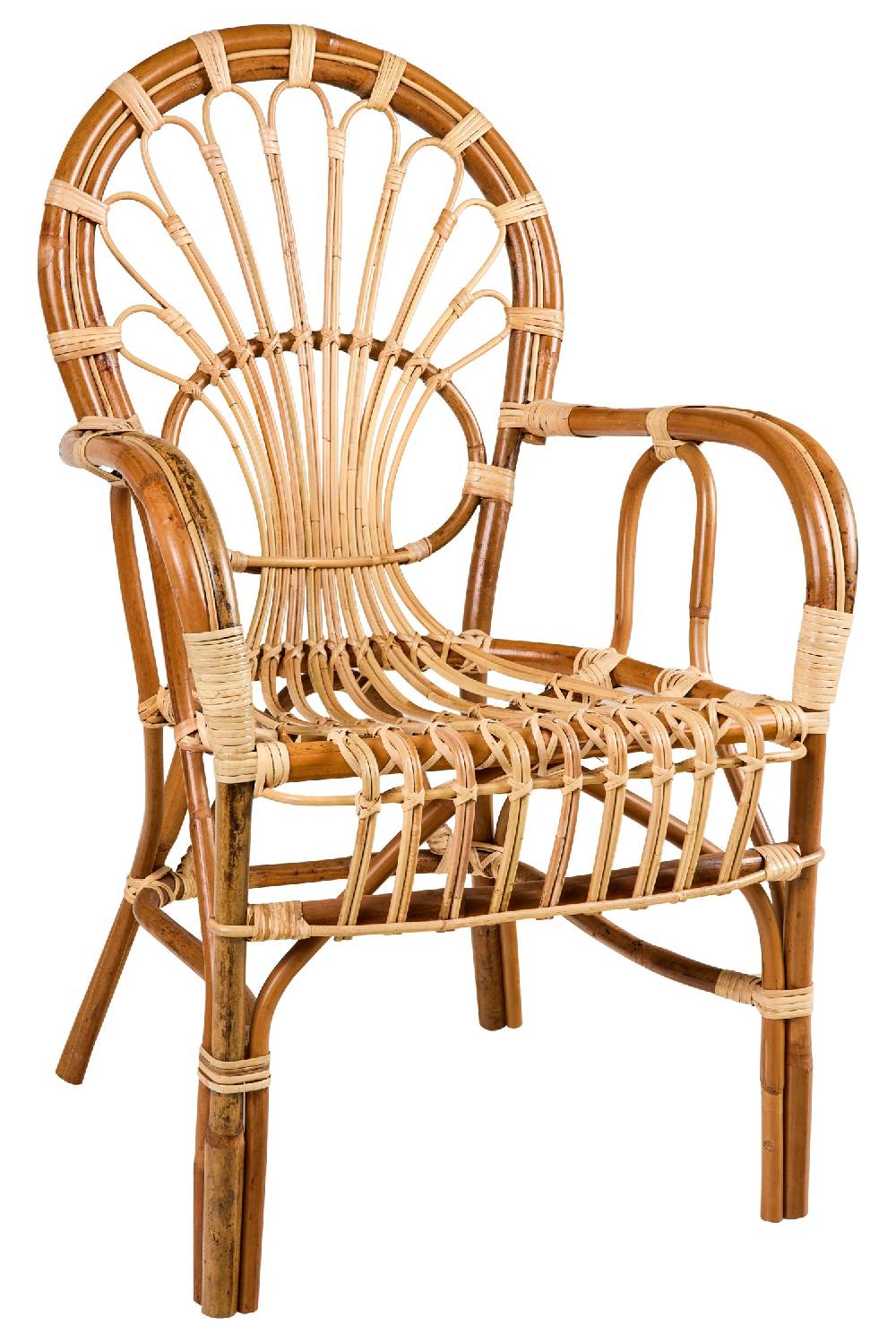 Novità Home Zaira - Poltroncina Rattan Con Braccioli In Saldo