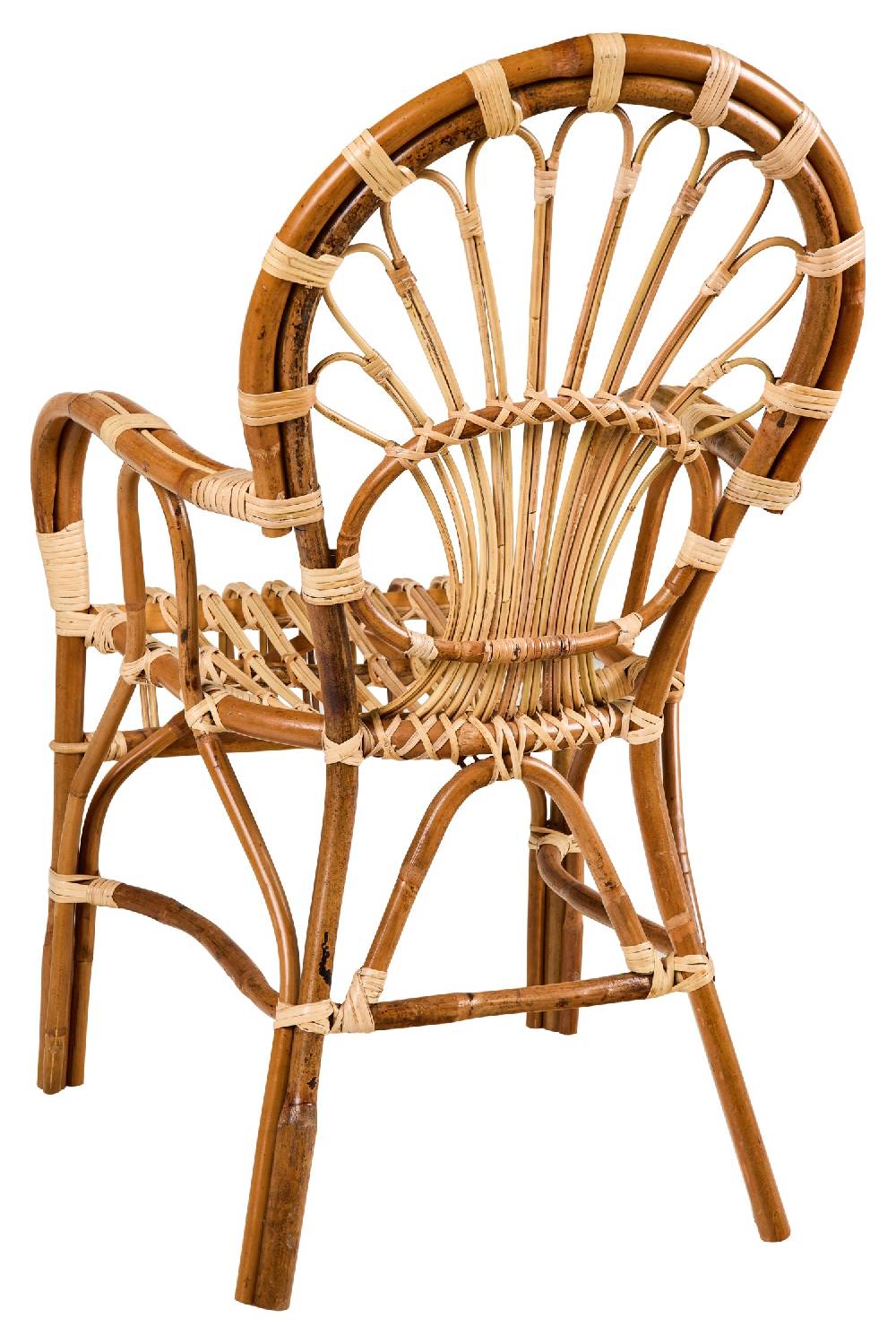 Novità Home Zaira - Poltroncina Rattan Con Braccioli In Saldo
