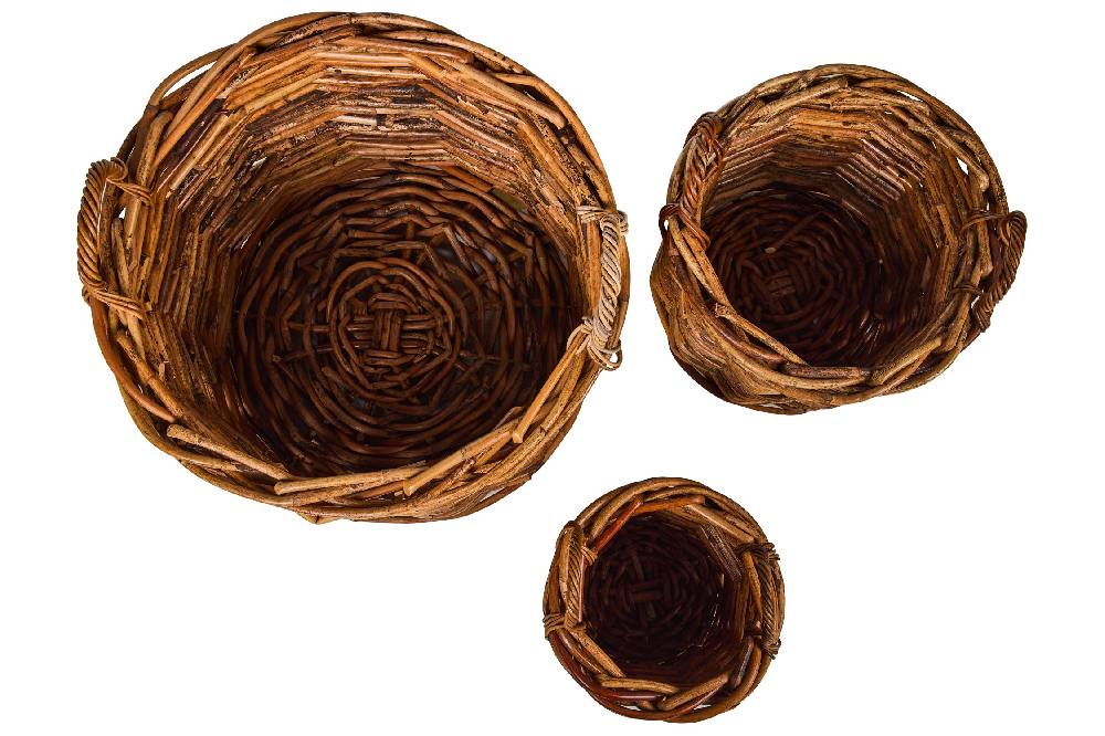 Novità Home Rush Weaves - Ceste Con Manici Asalam Rattan Set 1/3 Offerta esclusiva