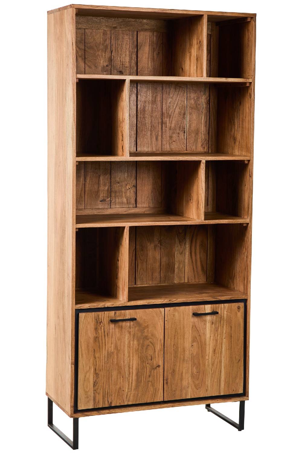 Novità Home Farley - Mobile Libreria 8 Scomparti 2 Sportelli Offerta migliore