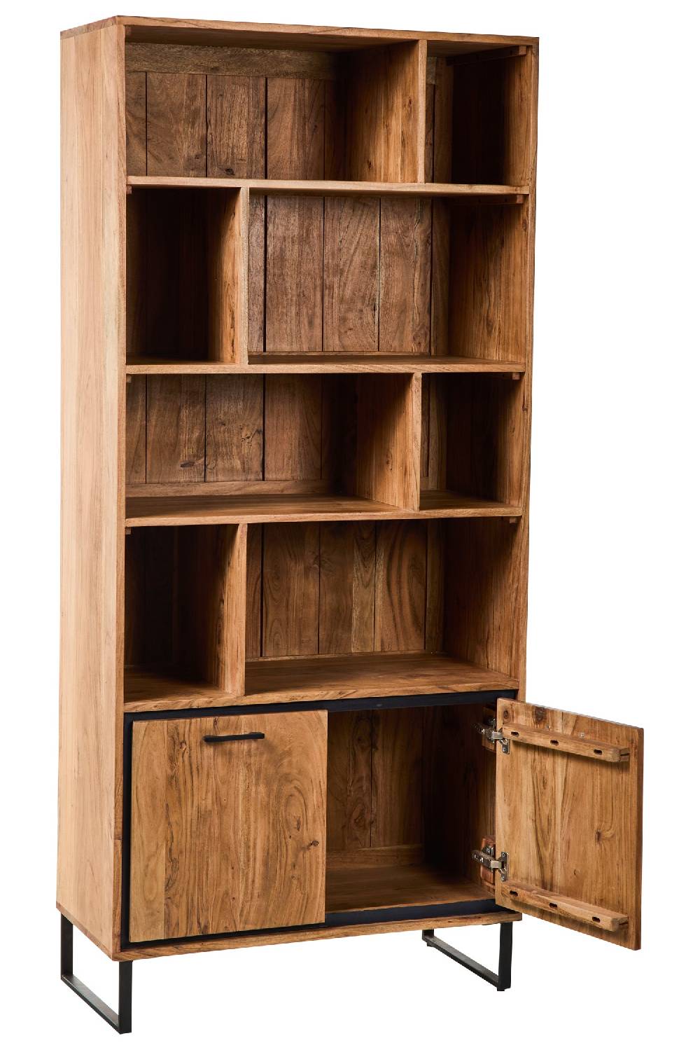 Novità Home Farley - Mobile Libreria 8 Scomparti 2 Sportelli Offerta migliore
