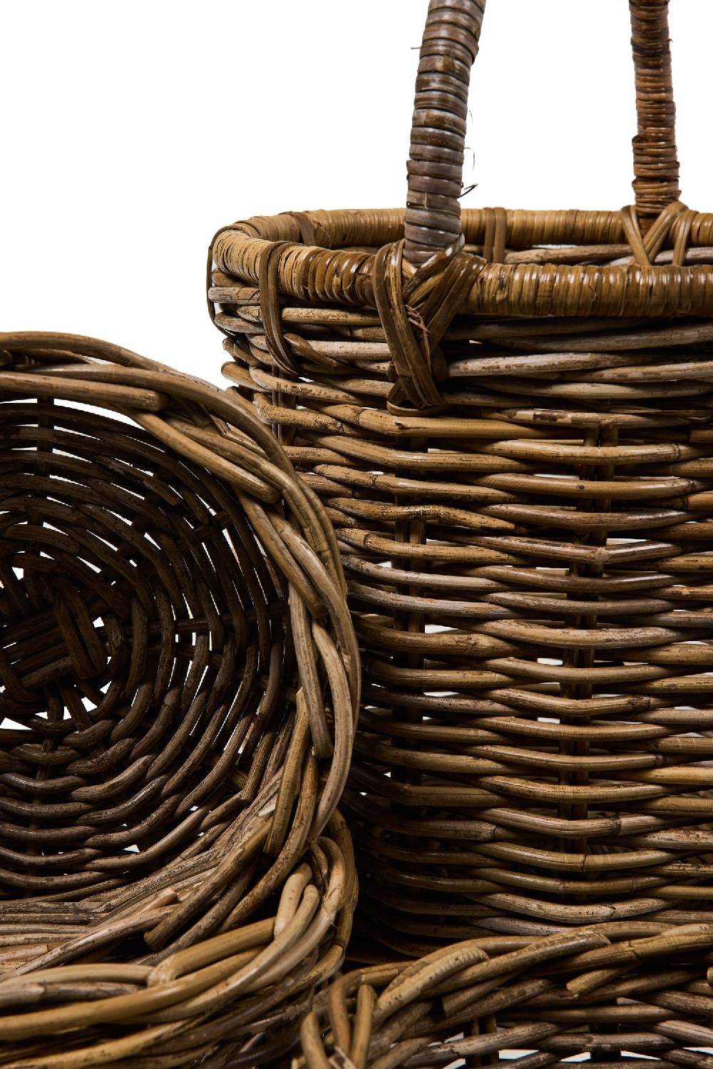 Novità Home Rush Weaves - Cesta Con Manico Con 3 Cestini Set 1/4 Offerte esclusive