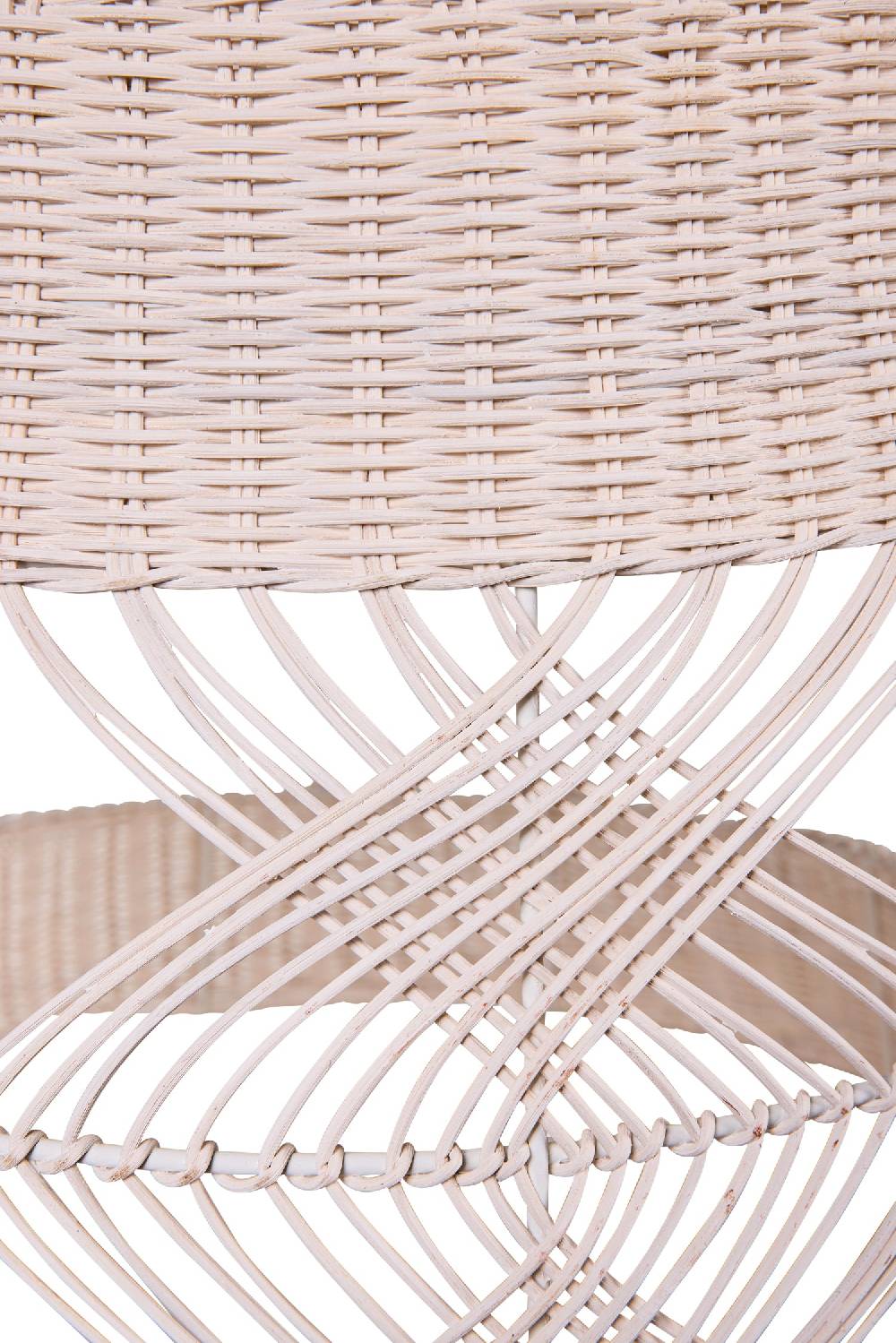 Novità Home Lumiere - Cappello Lampadario Cilindro Big Midollino Bainco Liquidazione