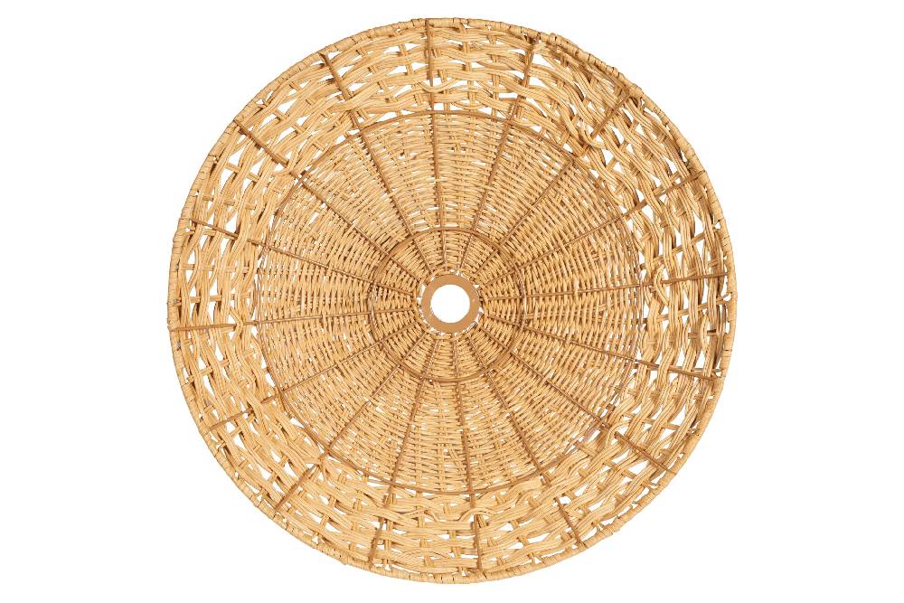 Novità Home Lumiere - Cappello Lampad.Piatto Midollino Naturale Ritorno libero