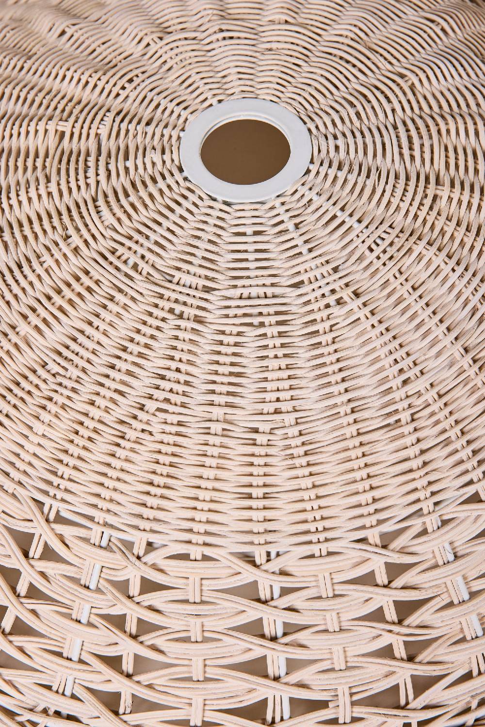 Novità Home Lumiere - Cappello Lampad.Piatto Midollino Bianco Rilascio limitato