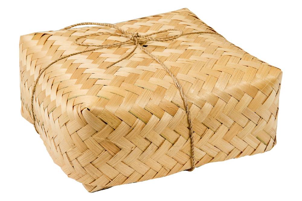 Novità Home Artistic Fabrics - Runner Set 1/2 In Cesta Bambu Intrecciata Officina