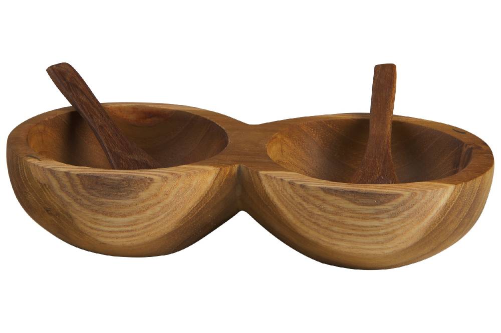 Novità Home Useful - Ciotoline Doppie Con 2 Cucchiaini Duty-free