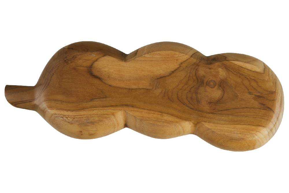 Novità Home Bartender - Ciotola Legno Tripla Forma Legume Con Abalone Promozione