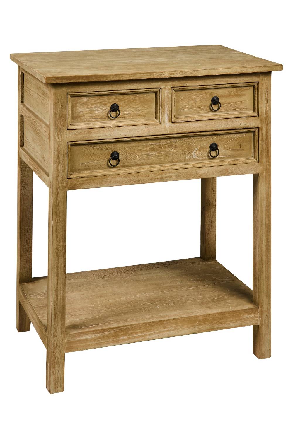 Novità Home Floriane - Mobiletto Comodino 4 Casetti Natural Vintage Vendita Economica