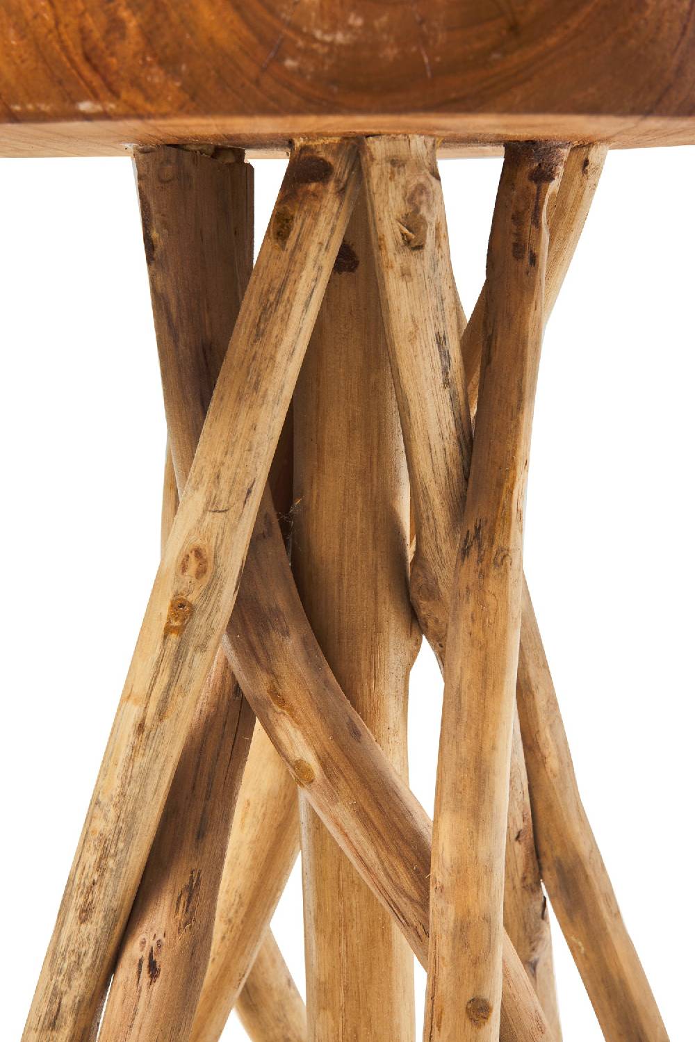 Novità Home Craftsman - Tavolino Tondo Con Gambe Teak Negozio