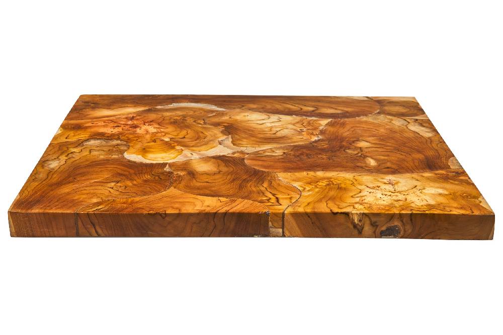 Novità Home Craftsman - Piano Quadrato Legni Assemblati Teak 70X70 Spedizione gratuita