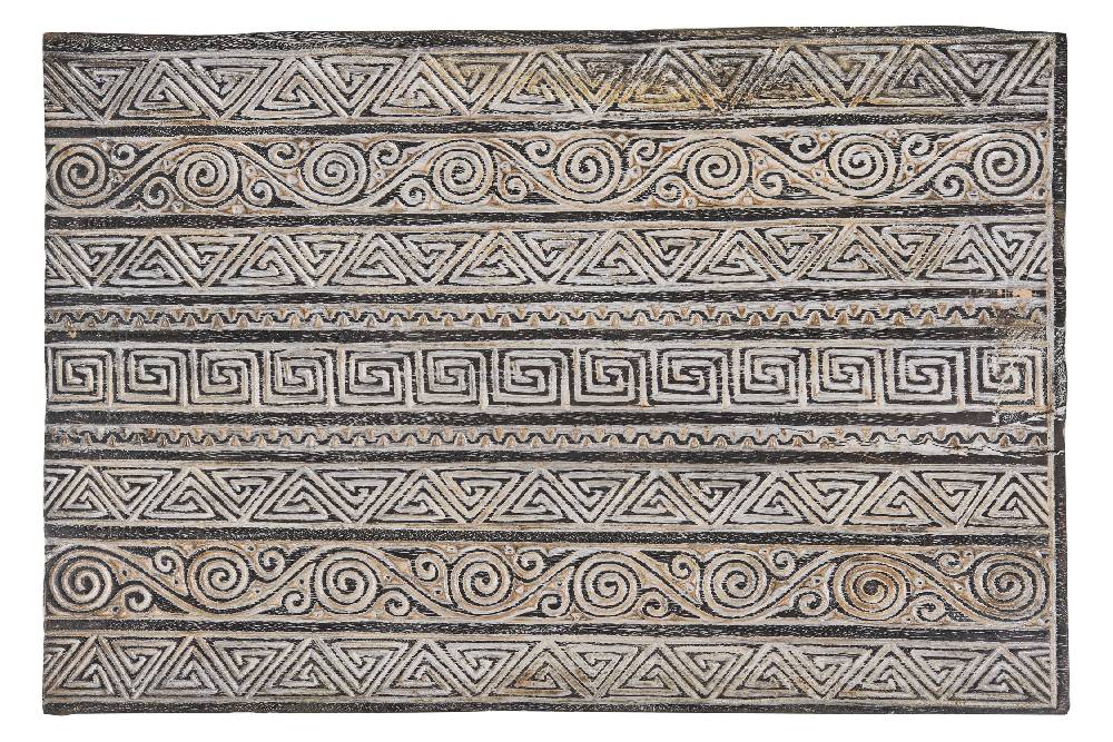 Novità Home Craftsman - Tavolino Basso Carving Geometric Gambe Diseuguali Negozio online di fabbrica