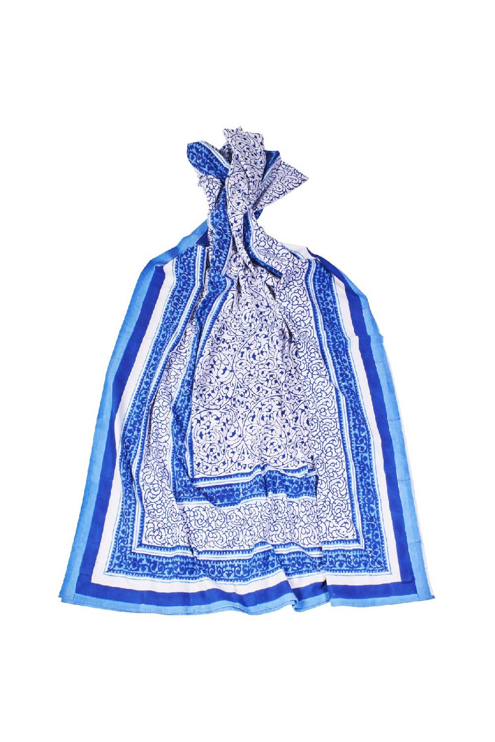 Novità Home Dorgali - mezzero singolo decor blue in cotone - 180x270 Flash Sale