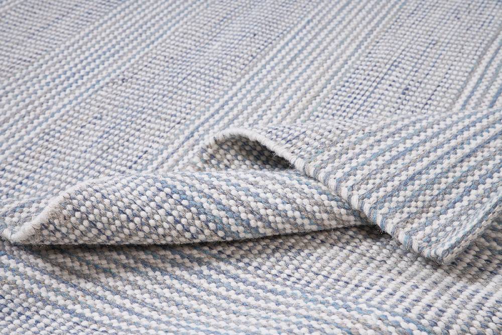 Novità Home Disegual - tappeto melange' lana e cotone toni azzurro Offerta Pasqua