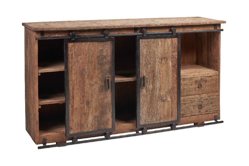 Novità Home Credenza teak sportelli scorrevoli