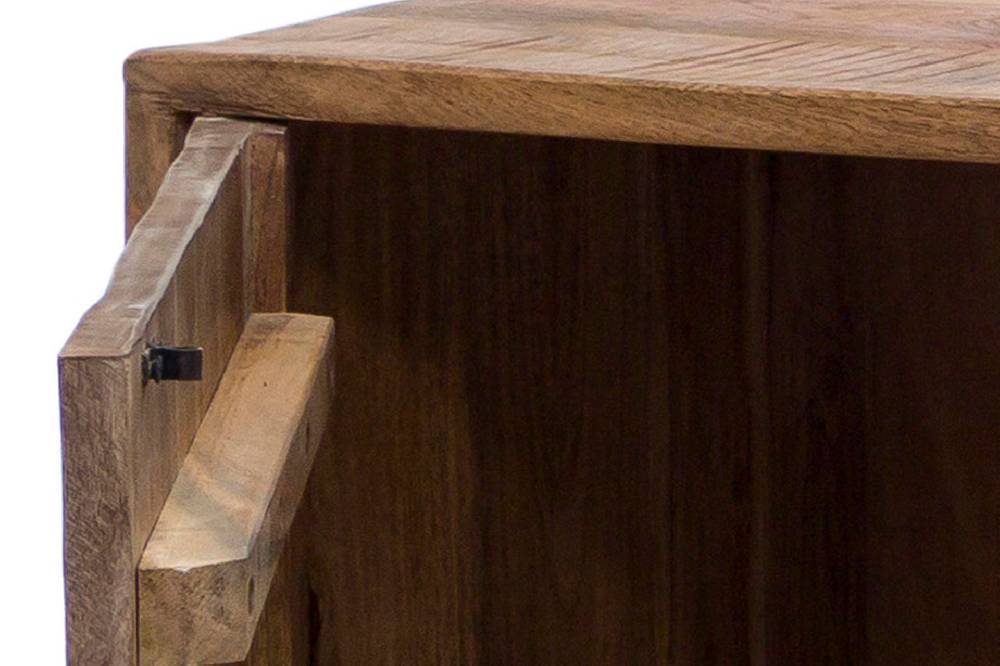 Novità Home Credenza 2 cassetti e sportelli in legno naturale e metallo Super sconto