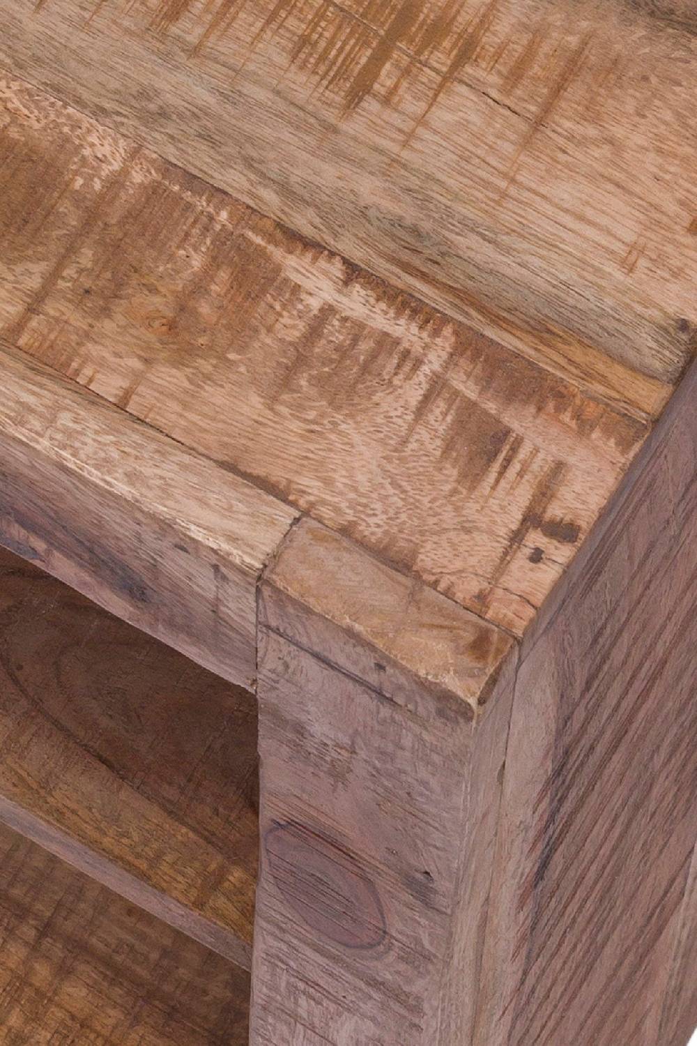 Novità Home Comodino 2 ripiani in legno Duty-free