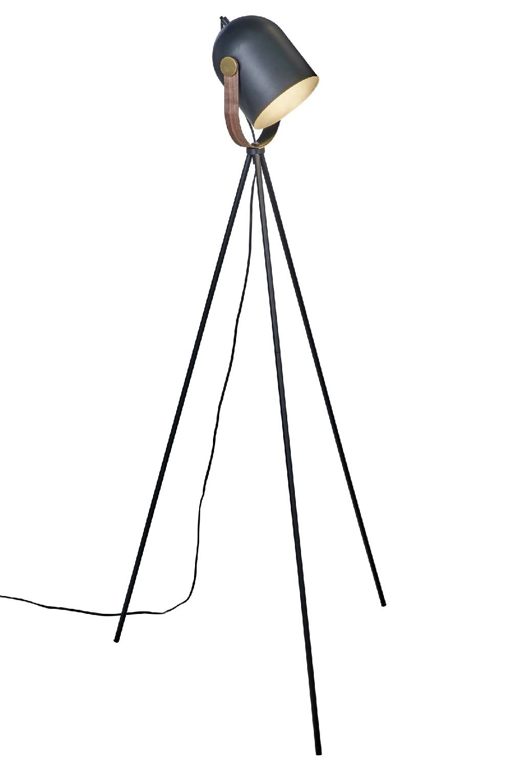 Novità Home Faro - lampada da terra su treppiede in metallo nero Economico
