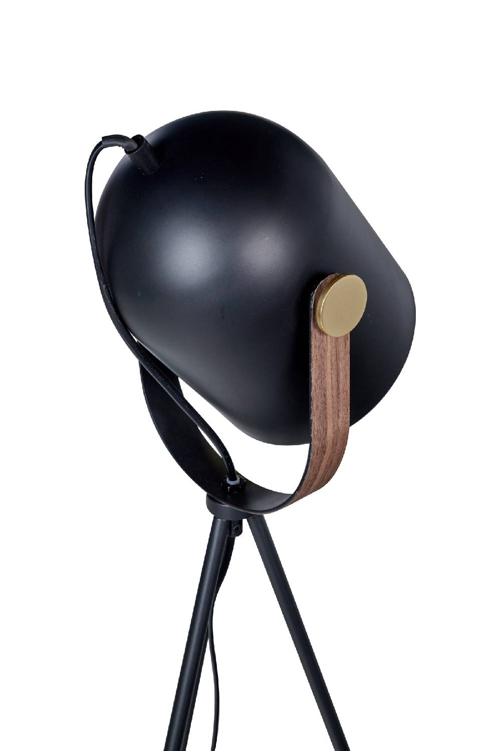 Novità Home Faro - lampada da terra su treppiede in metallo nero Economico