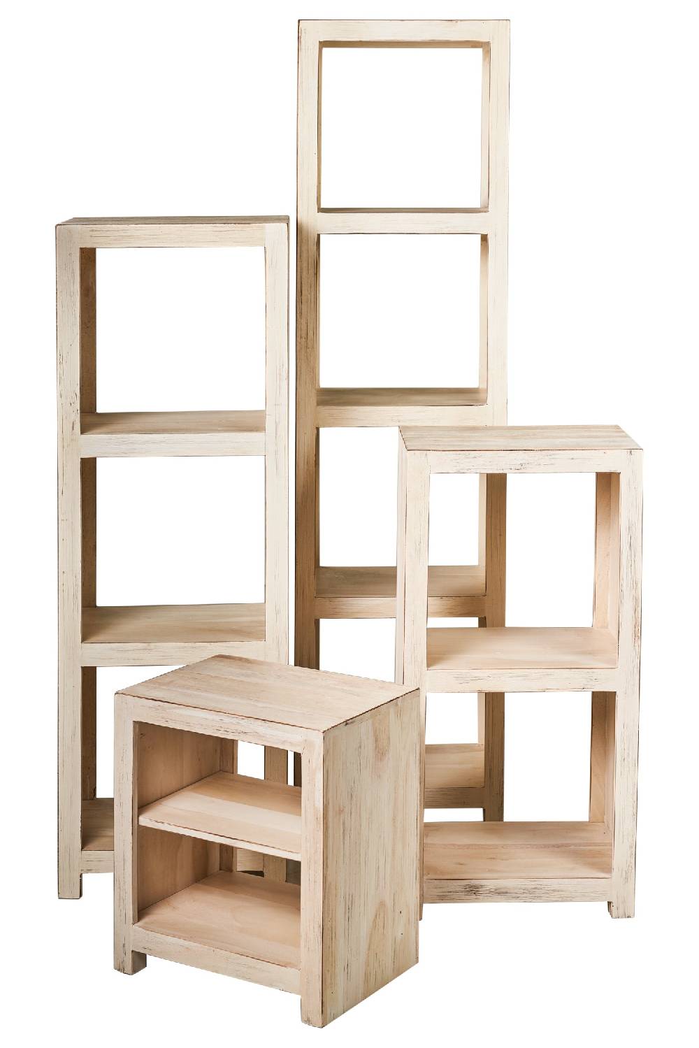 Novità Home Etagere 2 ripiani white wash Spedizione gratuita