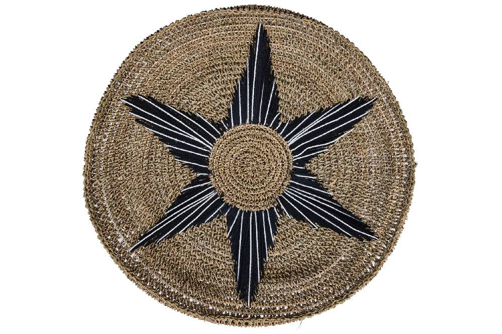 Novità Home Boho Chic - Piatto Decorativo Stella Nera Offerta migliore