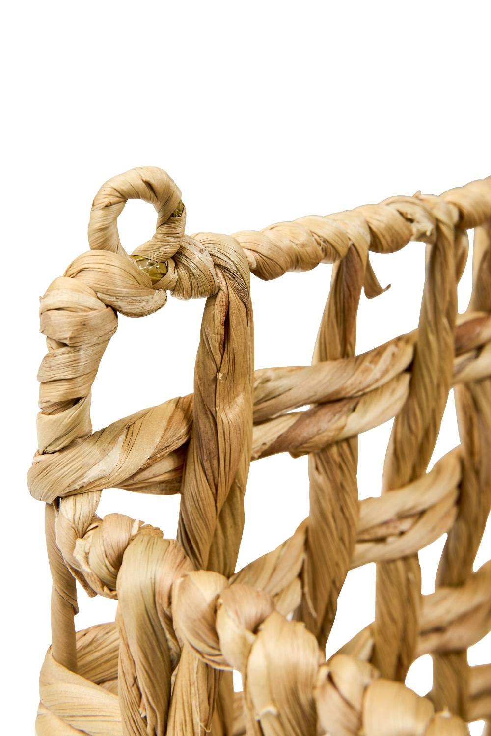 Novità Home Homemade - Cesta Rettangolare Da Appendere Trama Treccia Offerta temporanea